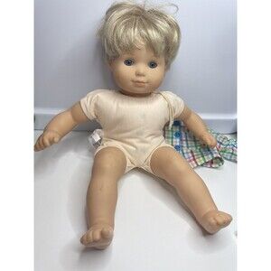 American Girl Bitty Baby Twins 2014 Blonde Hair Blue Eyes baby Boy Doll READ